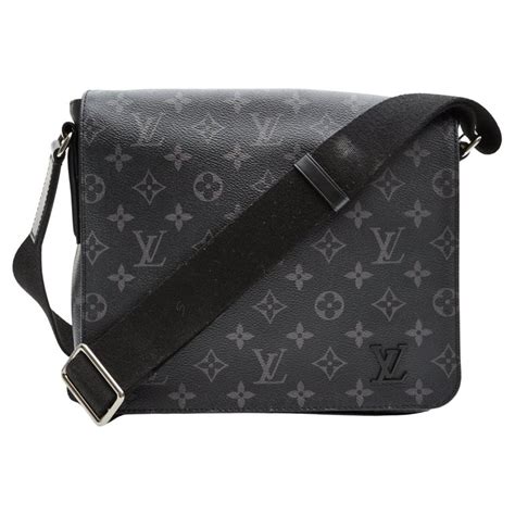 lv messenger bag black|louis vuitton checkered messenger bag.